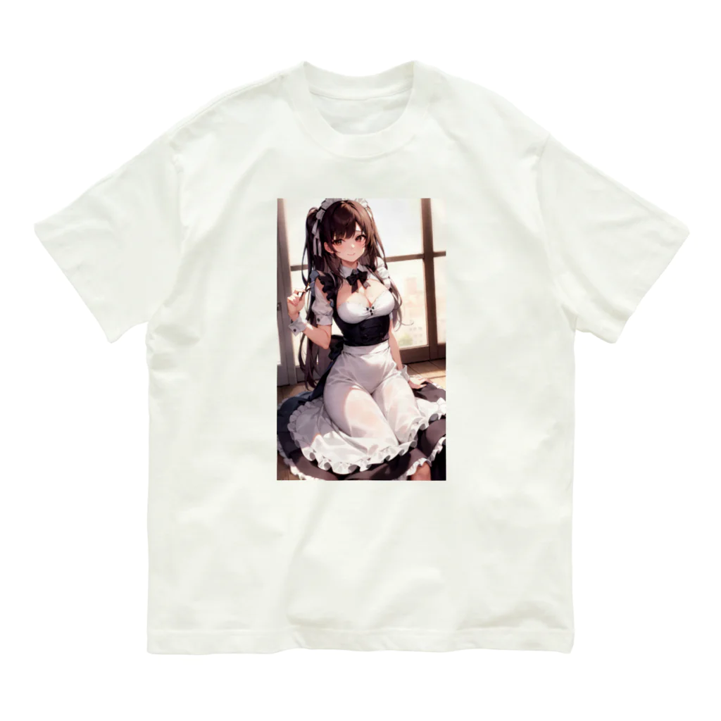 天乃鯱のメイドのお姉さんの二次元イラスト Organic Cotton T-Shirt