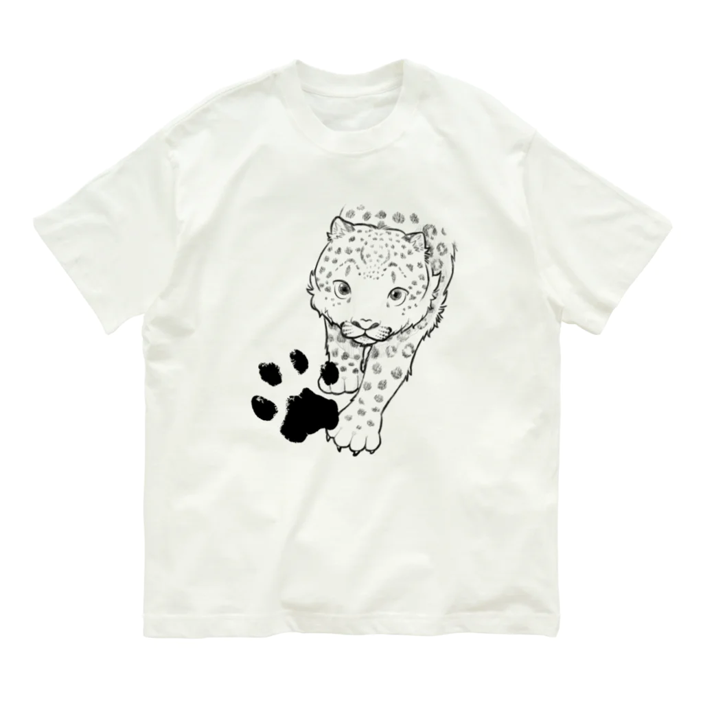 mofful.のユキヒョウ - snowleopard オーガニックコットンTシャツ