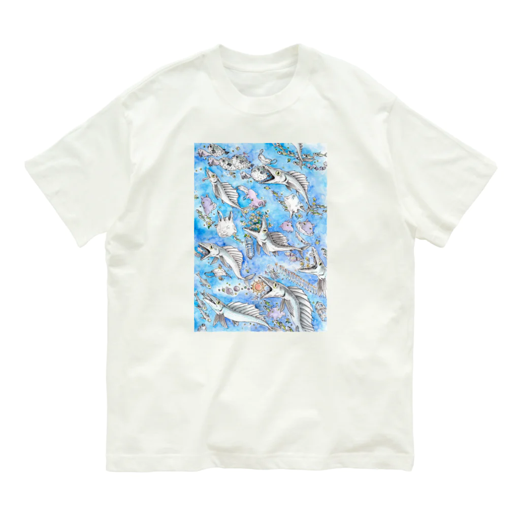 MoChi_Megの深海のBLACK BOXミズウオシリーズ Organic Cotton T-Shirt