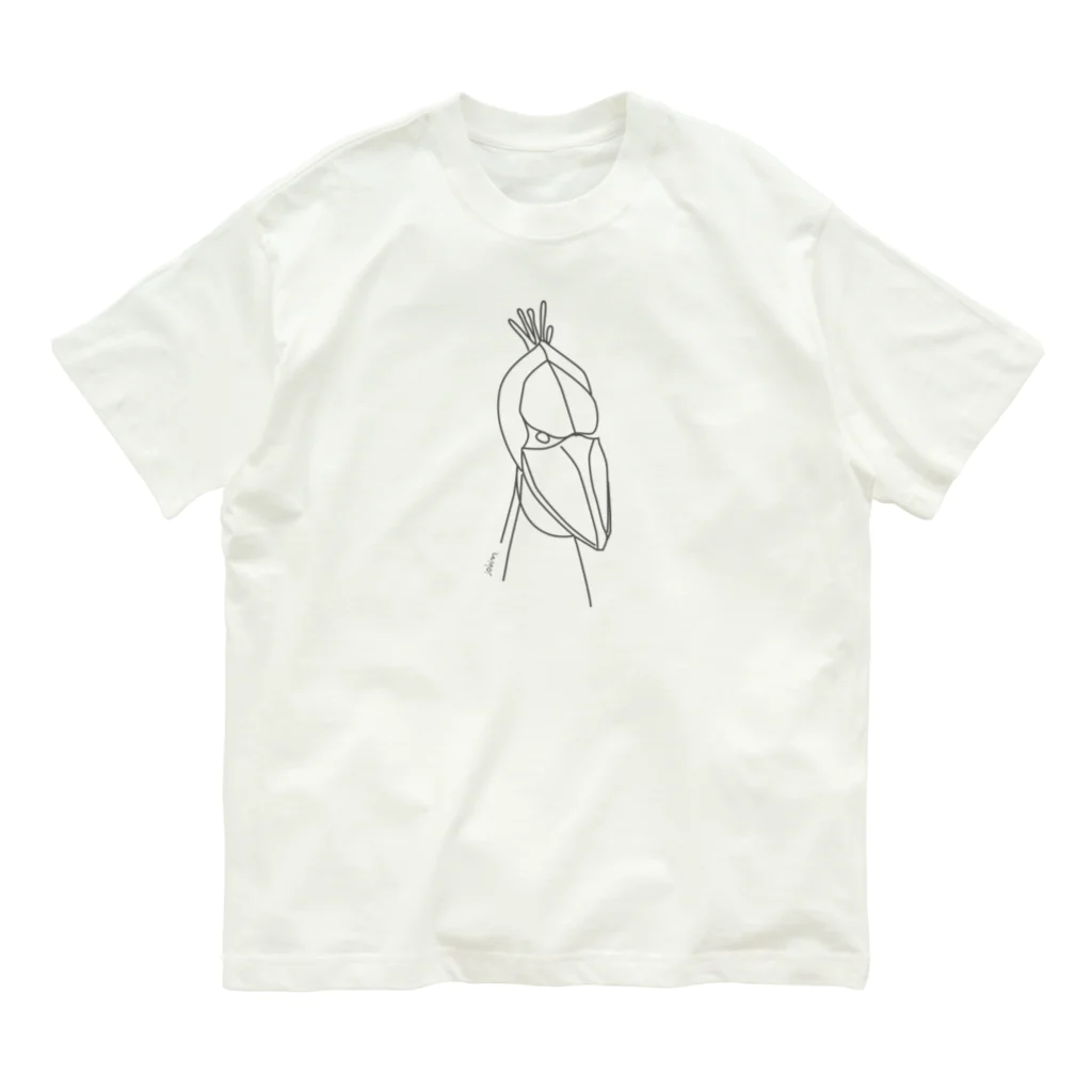 jobinのハシビロコウ Organic Cotton T-Shirt