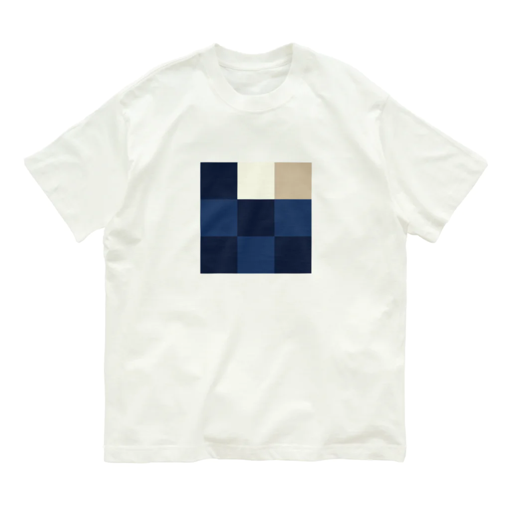 3×3 のドット絵の葛飾北斎 - 3×3 のドット絵 オーガニックコットンTシャツ