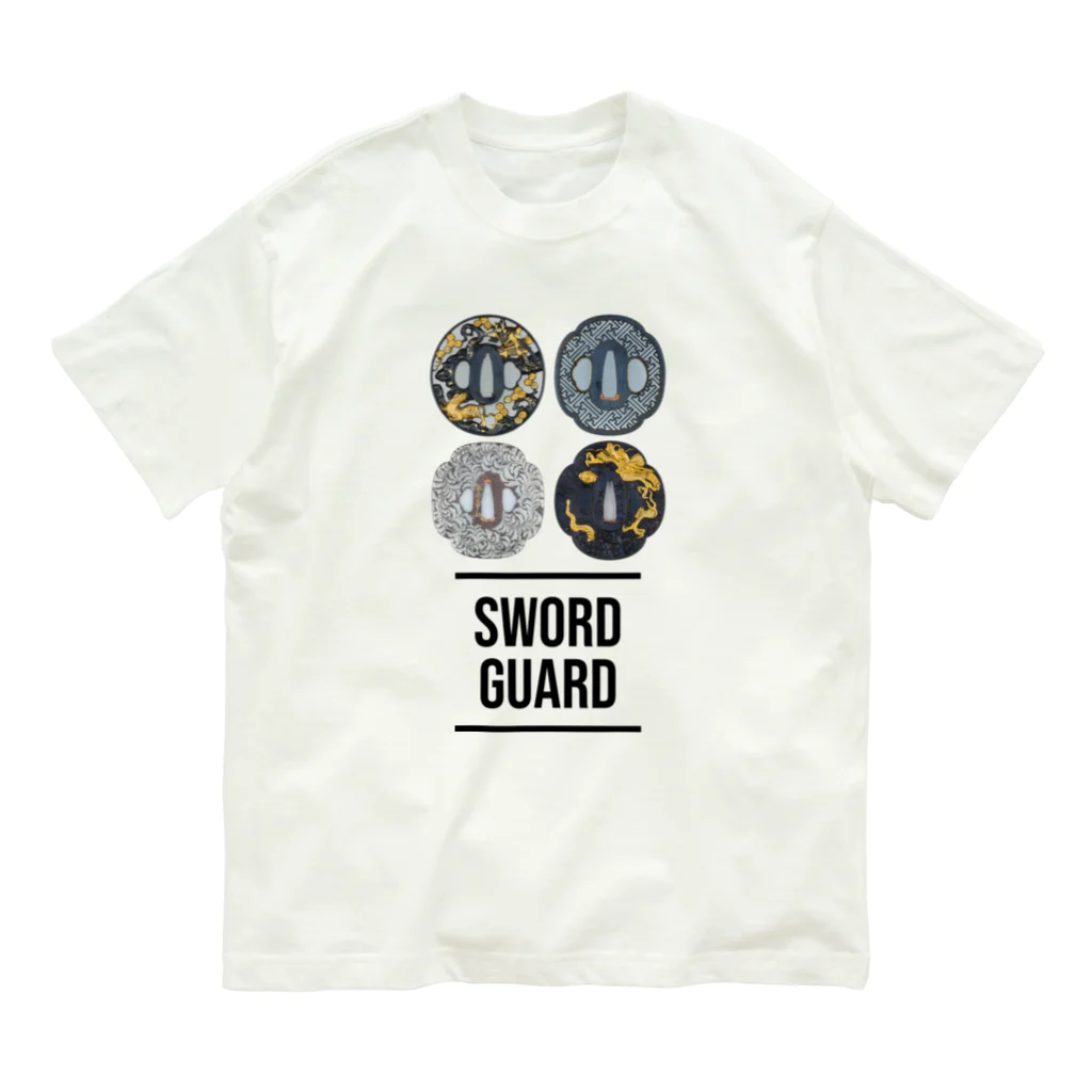 架空屋　好きな指のSWORD GUARD 鍔 オーガニックコットンTシャツ