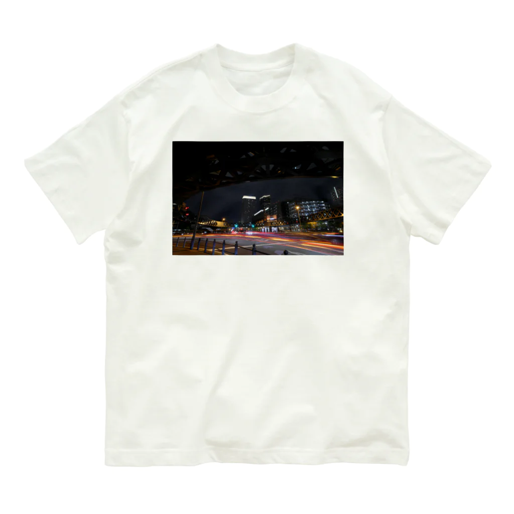 nokkccaの光跡 - Junction Light trail - Organic Cotton T-Shirt