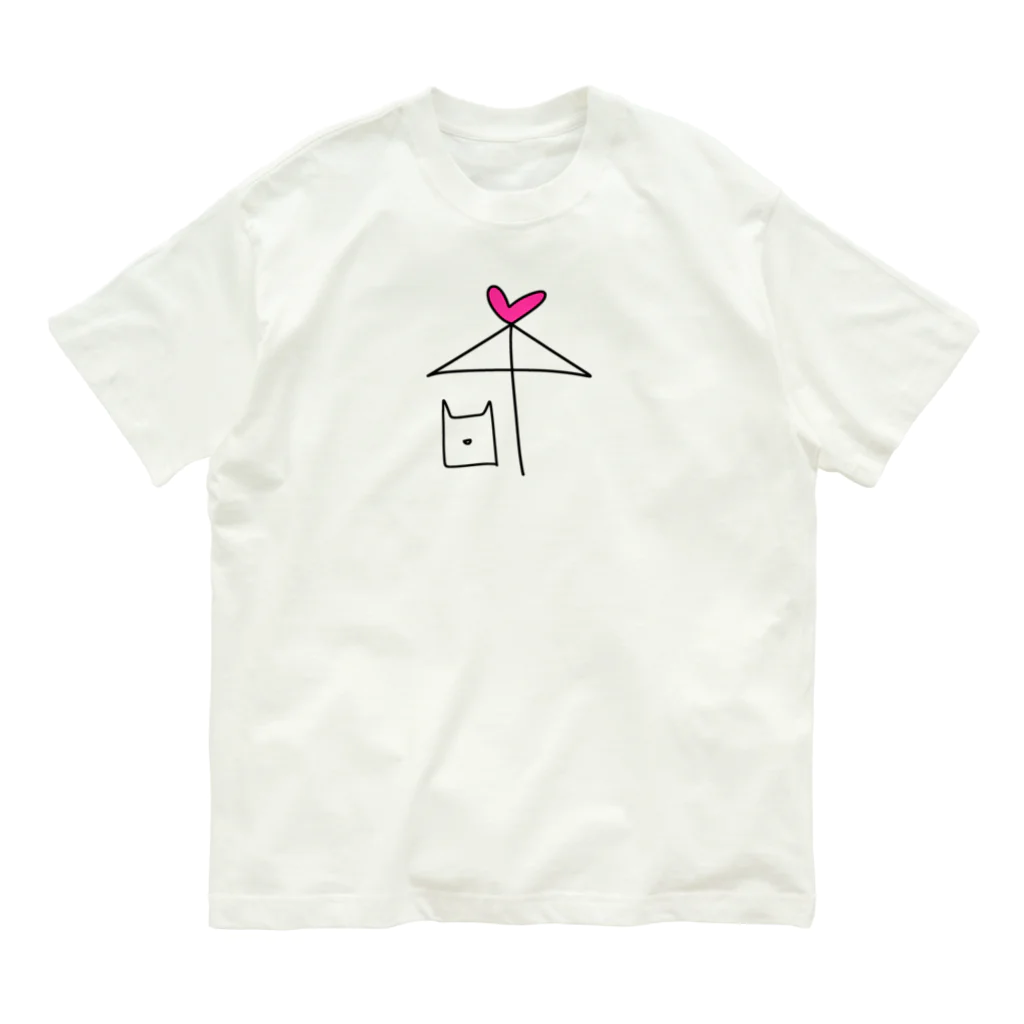 handmade asyouareの空いてますよ オーガニックコットンTシャツ