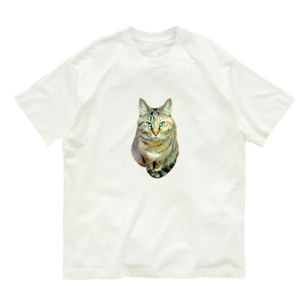 桃くるみSHOPのしっぽマフラーにゃん Organic Cotton T-Shirt