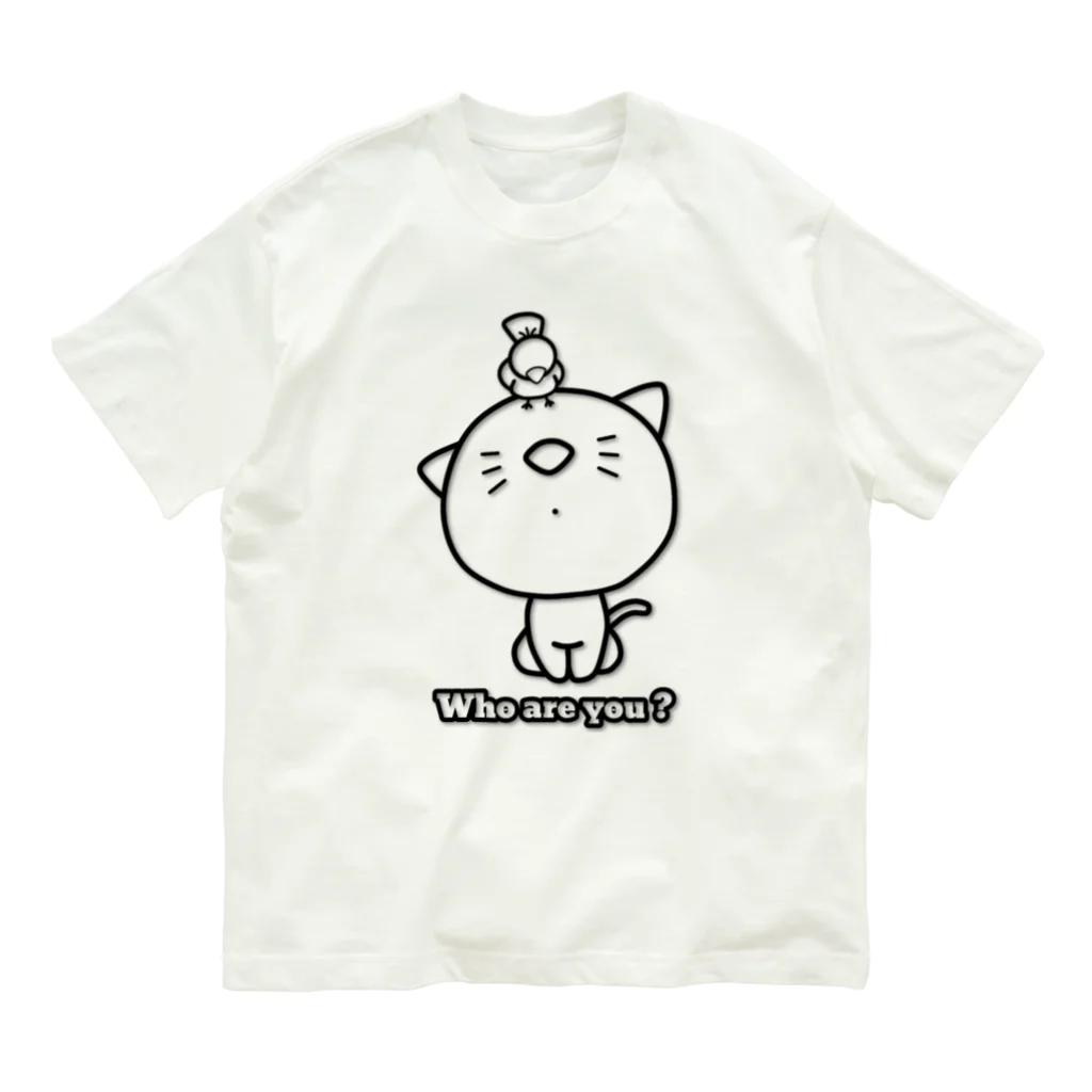 Nhat markのアナタはだあれ？(透過ver.) オーガニックコットンTシャツ