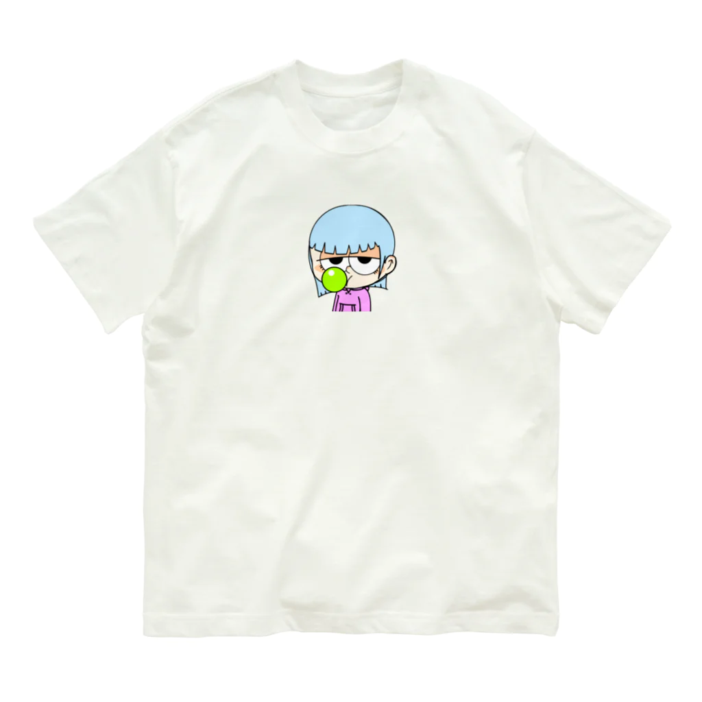 🐑💩 WhiteYeti↝のバブるガム おはぎ オーガニックコットンTシャツ