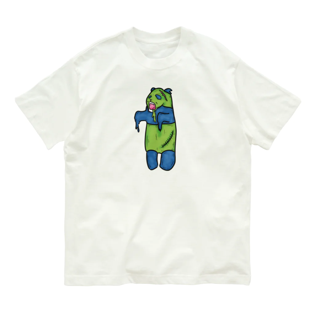 ヒロシオーバーダイブのゾンビなパンダ Organic Cotton T-Shirt