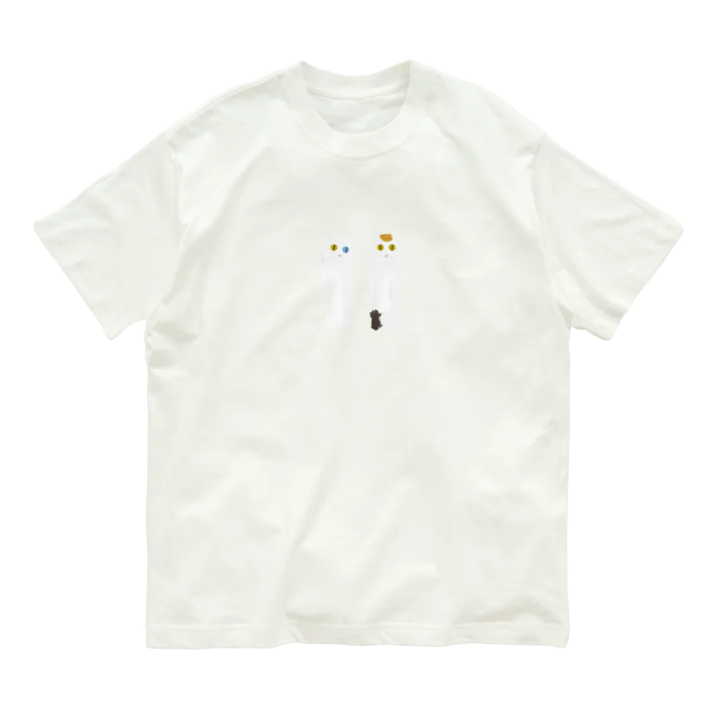 saesaeshoのねこさんズ オーガニックコットンTシャツ