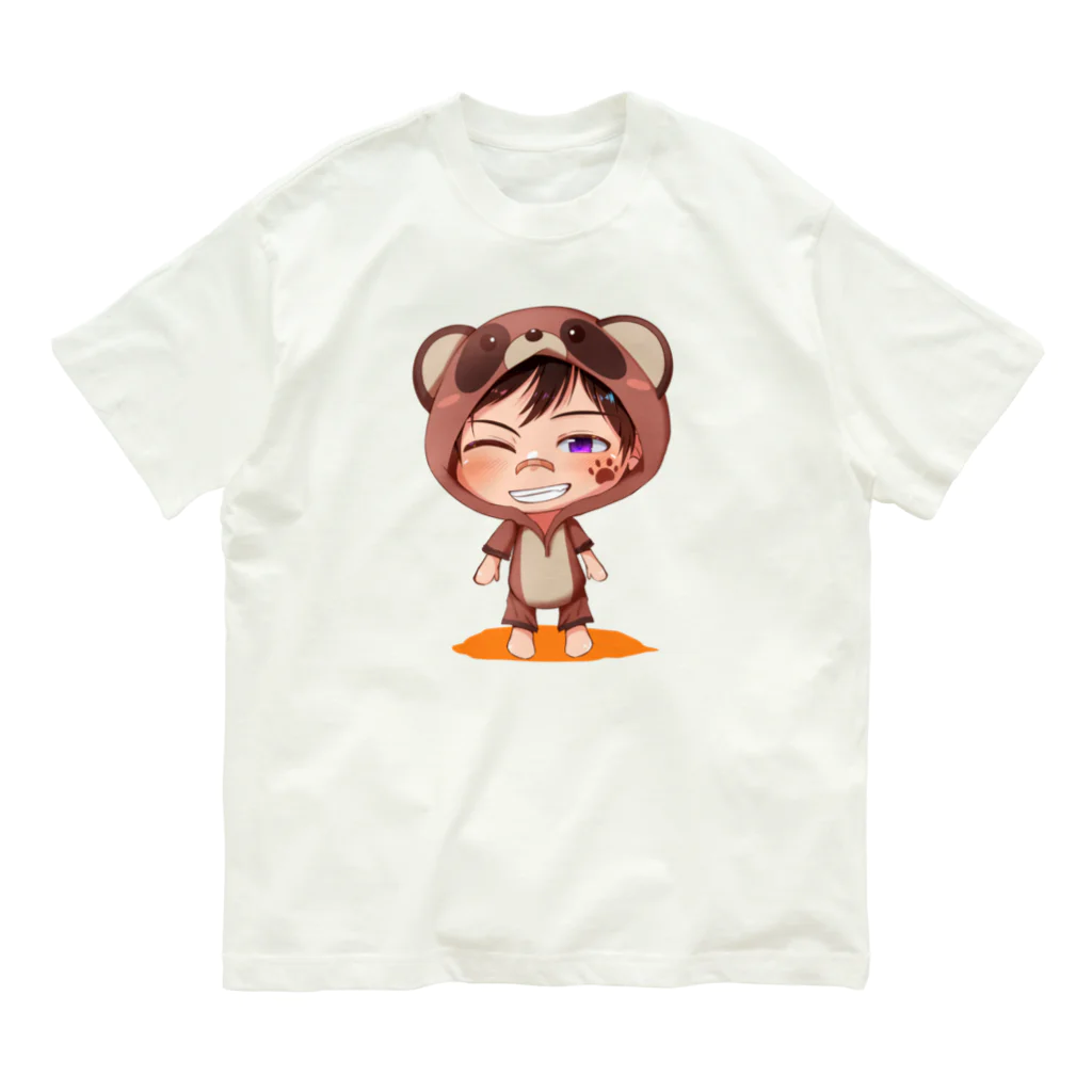 須戸コウ【腐男子ゲイvtuber】の須戸コウ_着ぐるみミニキャラVer オーガニックコットンTシャツ