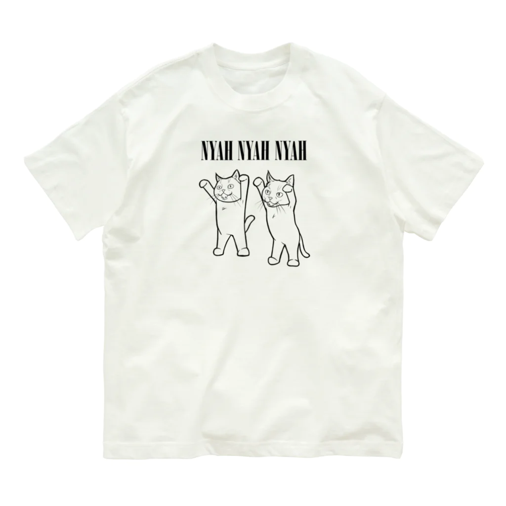 TAKE-TONのNYAH NYAH NYAH オーガニックコットンTシャツ