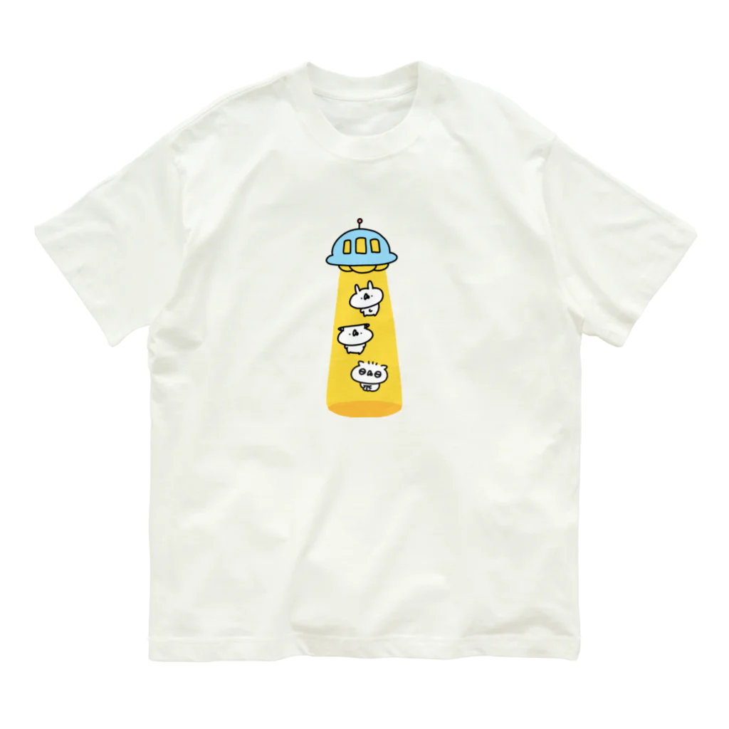 うさぎ帝国SUZURIショップのアブダクション Organic Cotton T-Shirt