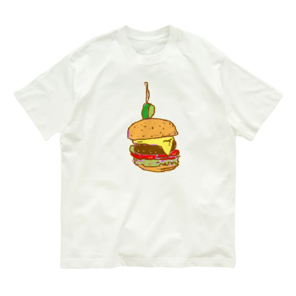 あいちぃ百貨店のハンバーガ☆ Organic Cotton T-Shirt