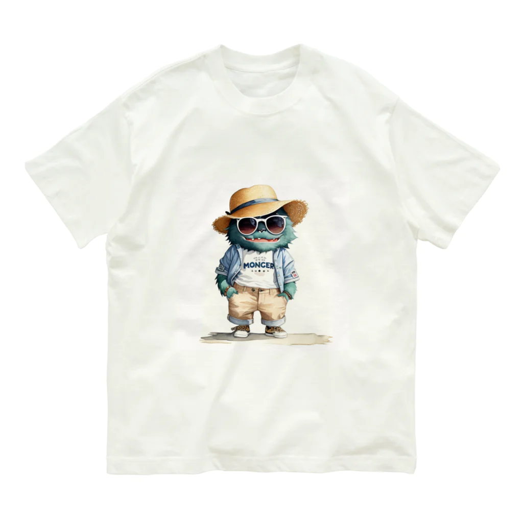 ⭐️Maitem(めいてむ)⭐️のおしゃれモンスター(サマーver.) Organic Cotton T-Shirt