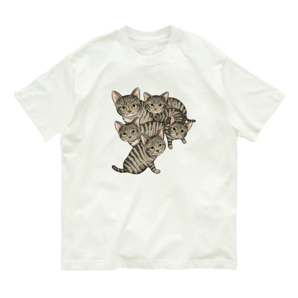 縁-yukari-のキジトラ軍団 Organic Cotton T-Shirt