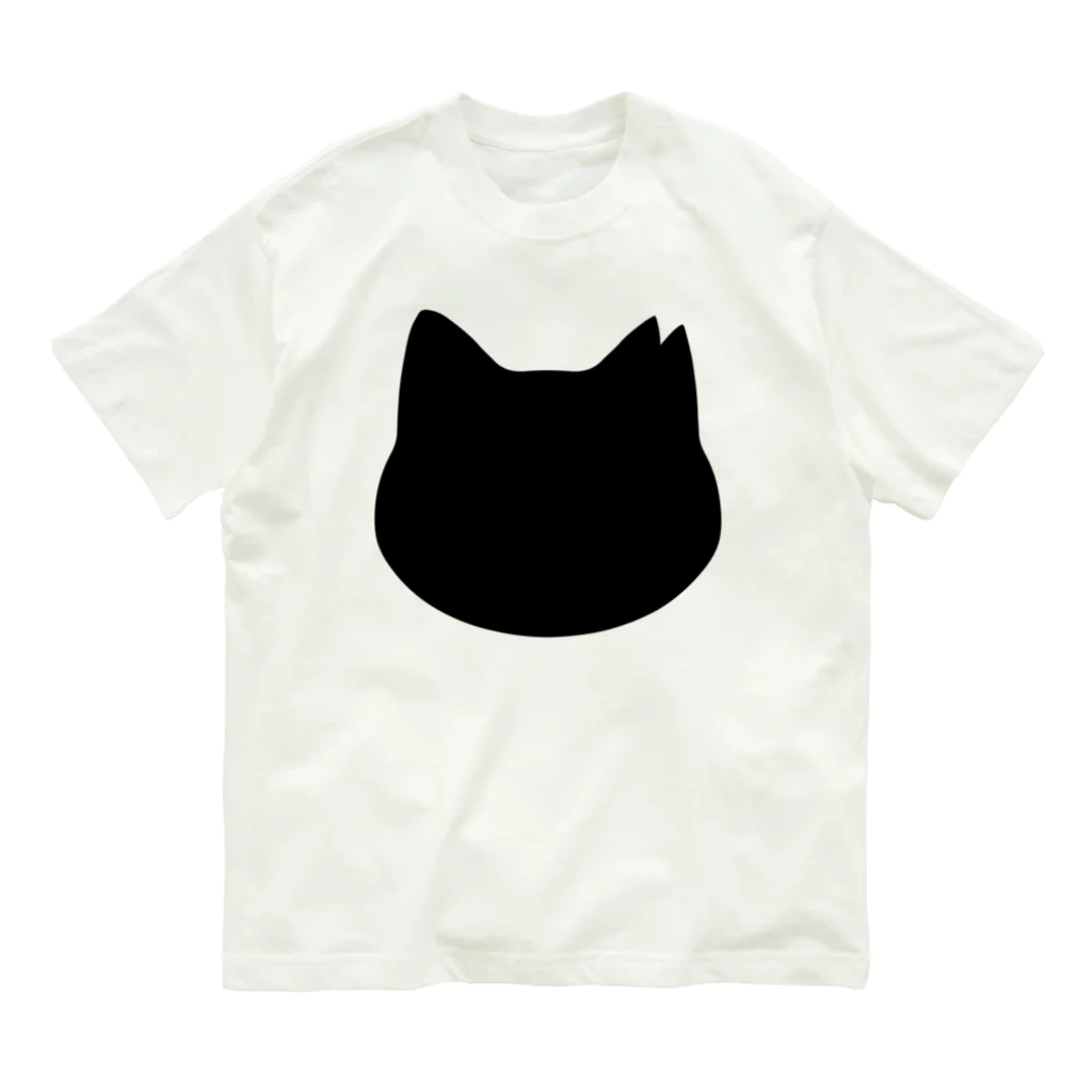 ichinoshopのさくら猫シルエット/ブラック Organic Cotton T-Shirt