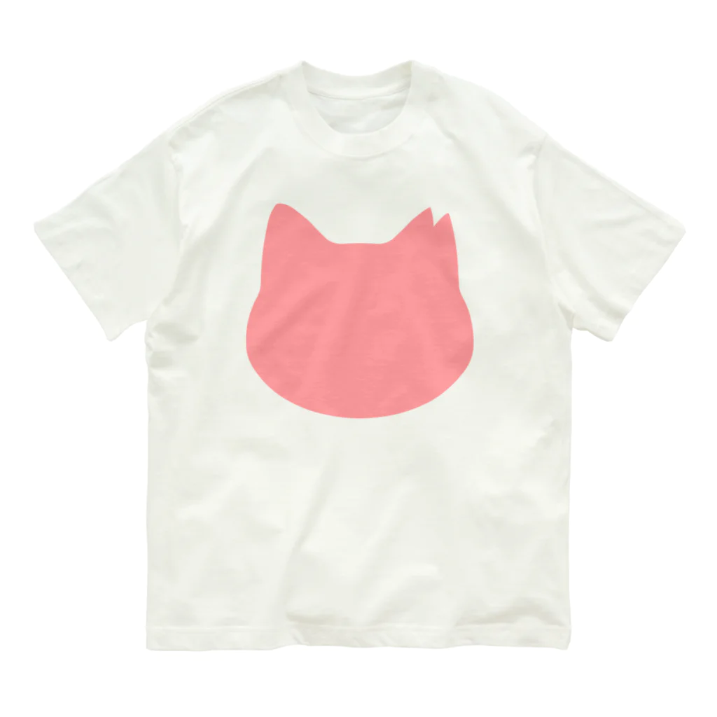 ichinoshopのさくら猫シルエット/ピンク Organic Cotton T-Shirt