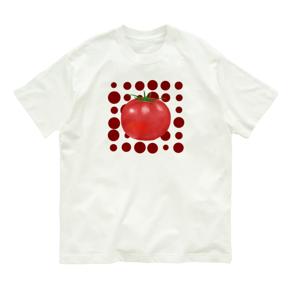 chicodeza by suzuriのトマトスプラッシュ Organic Cotton T-Shirt