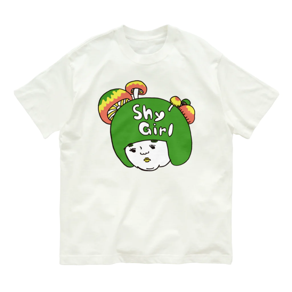 OKAMEのシャイガール Organic Cotton T-Shirt