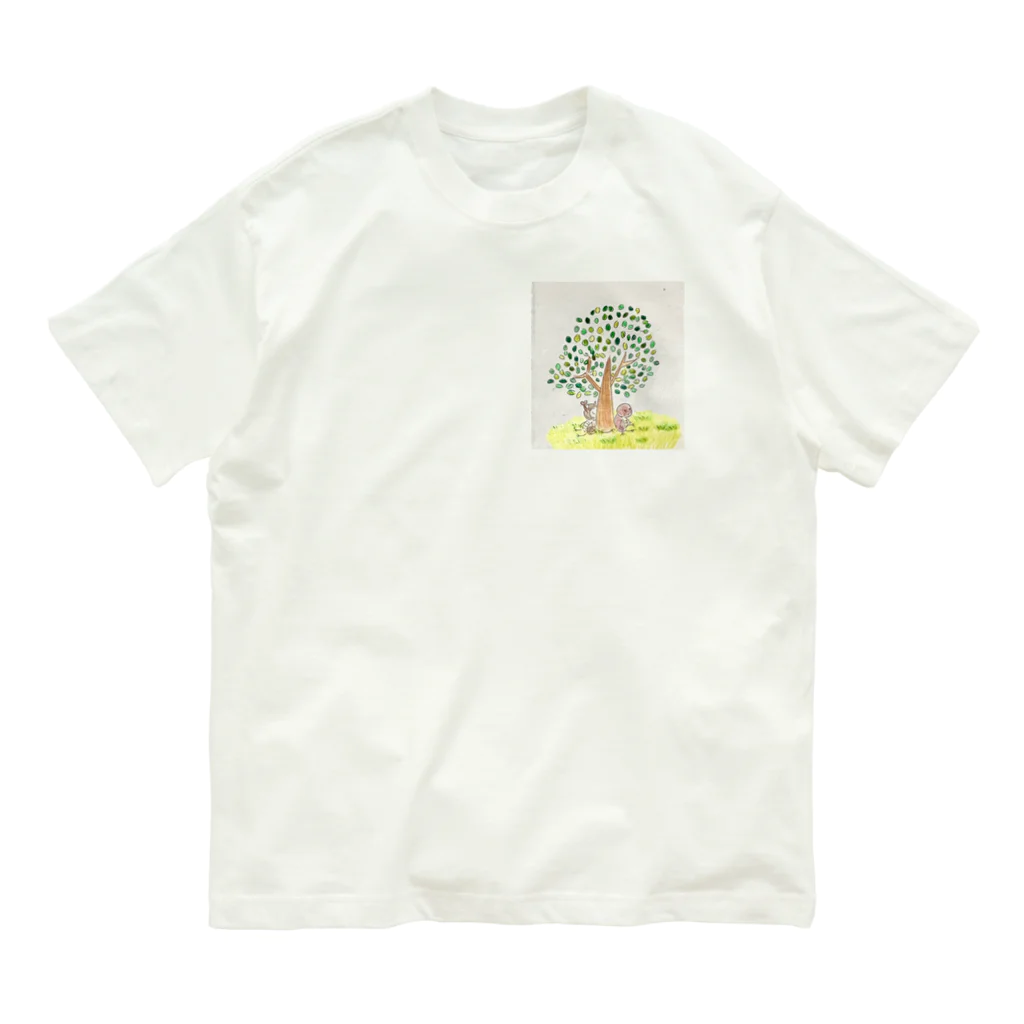 若ちゃんショップのカブ君とカブミちゃん、ひと休み。 オーガニックコットンTシャツ