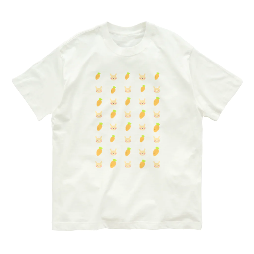 akiのうさぎとにんじん Organic Cotton T-Shirt