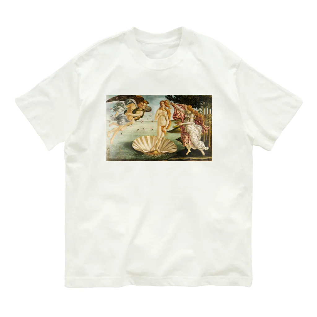 世界美術商店のヴィーナスの誕生 / The Birth of Venus オーガニックコットンTシャツ