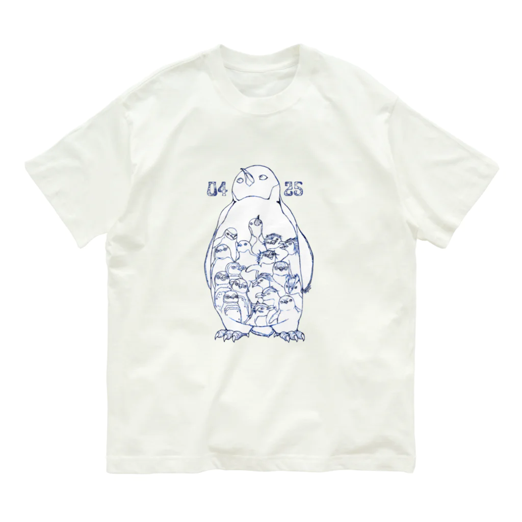 ヤママユ(ヤママユ・ペンギイナ)の0425-18 Penguins of the World- オーガニックコットンTシャツ