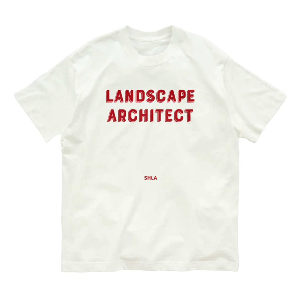 Landscape Architecture｜Studio HataKeの職能シリーズ｜ランドスケープアーキテクト Organic Cotton T-Shirt