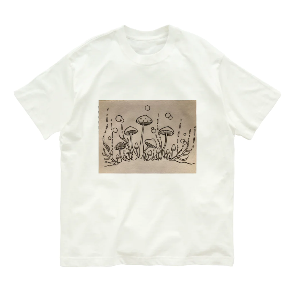 suuのきのこ Organic Cotton T-Shirt