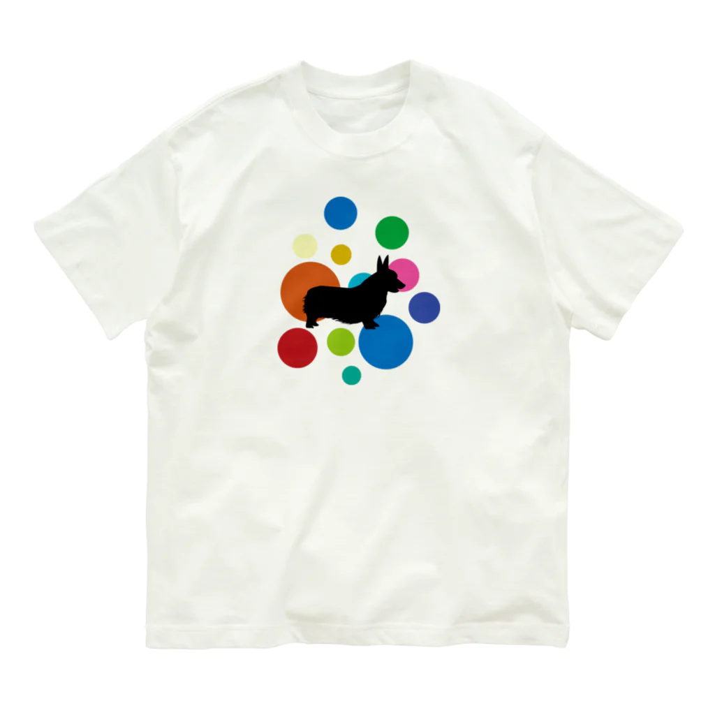 chicodeza by suzuriのカラフルコーギー Organic Cotton T-Shirt