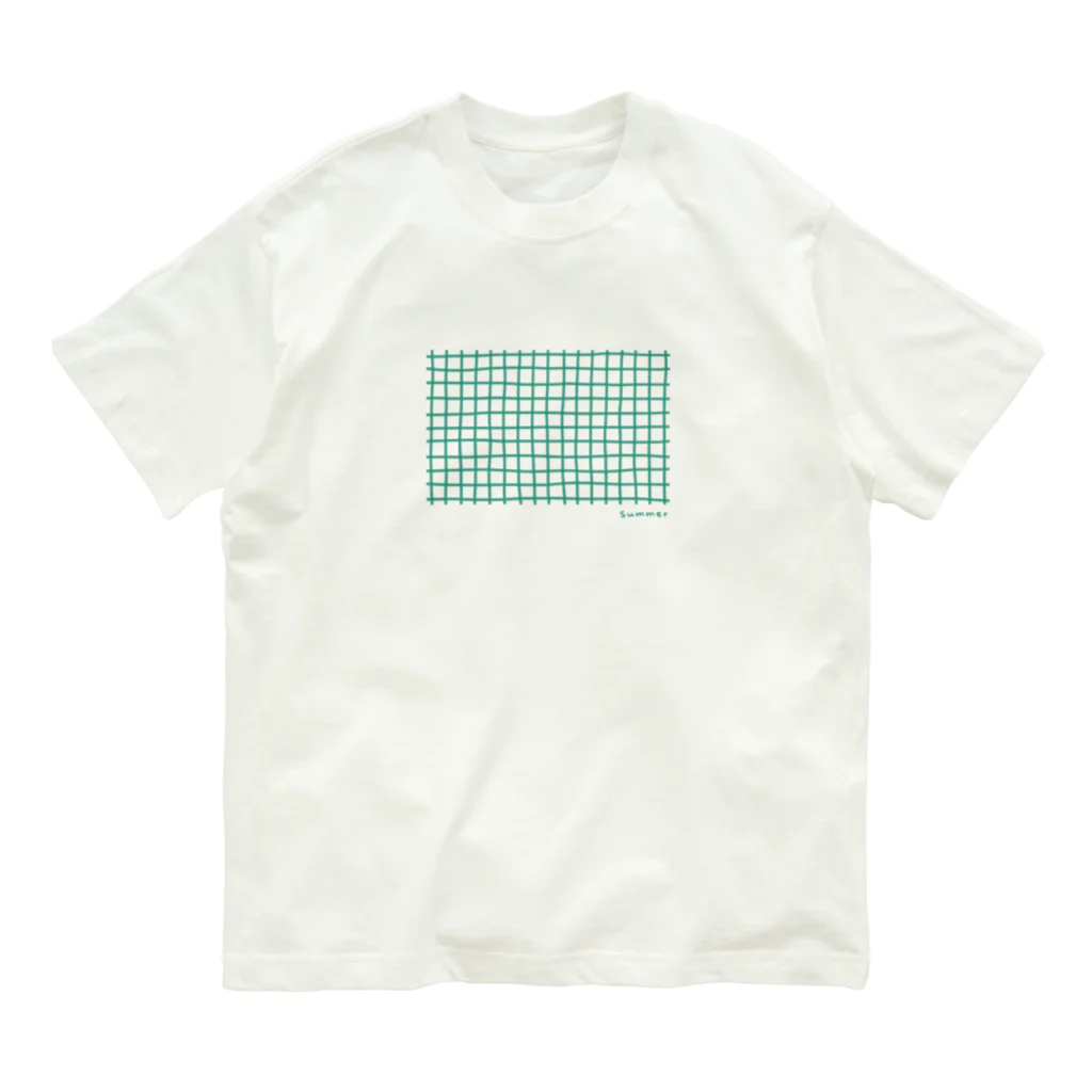 クリオネショップのsummer（サマー）チェック オーガニックコットンTシャツ