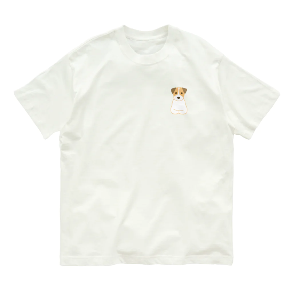 ゆいたっく／犬イラストの香箱 Organic Cotton T-Shirt