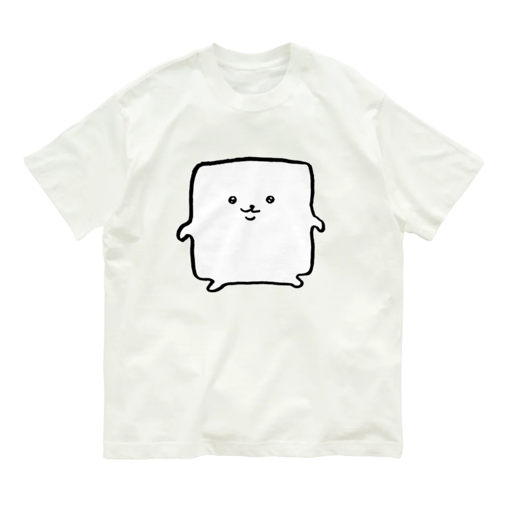 mori yuraのしかくスクエア オーガニックコットンTシャツ