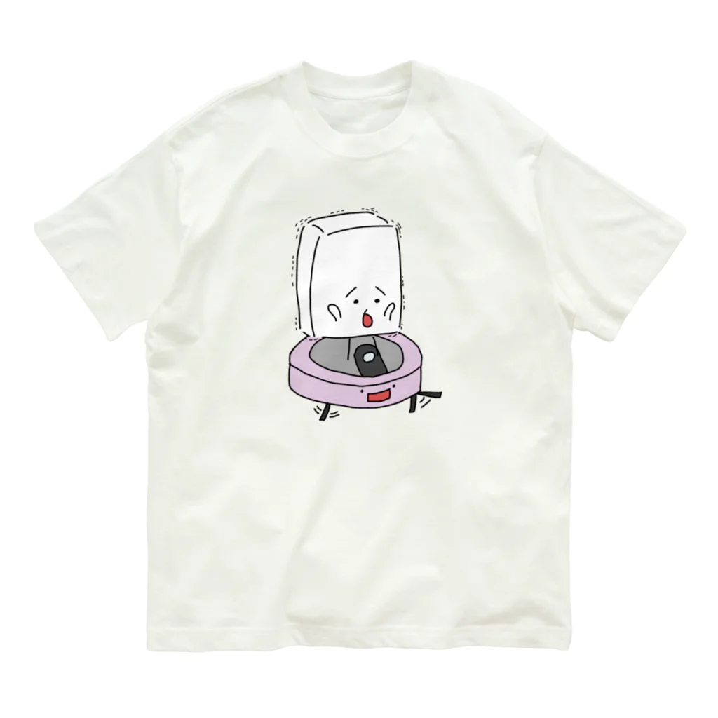 おとうふくんのロボット掃除機とおとうふくん Organic Cotton T-Shirt