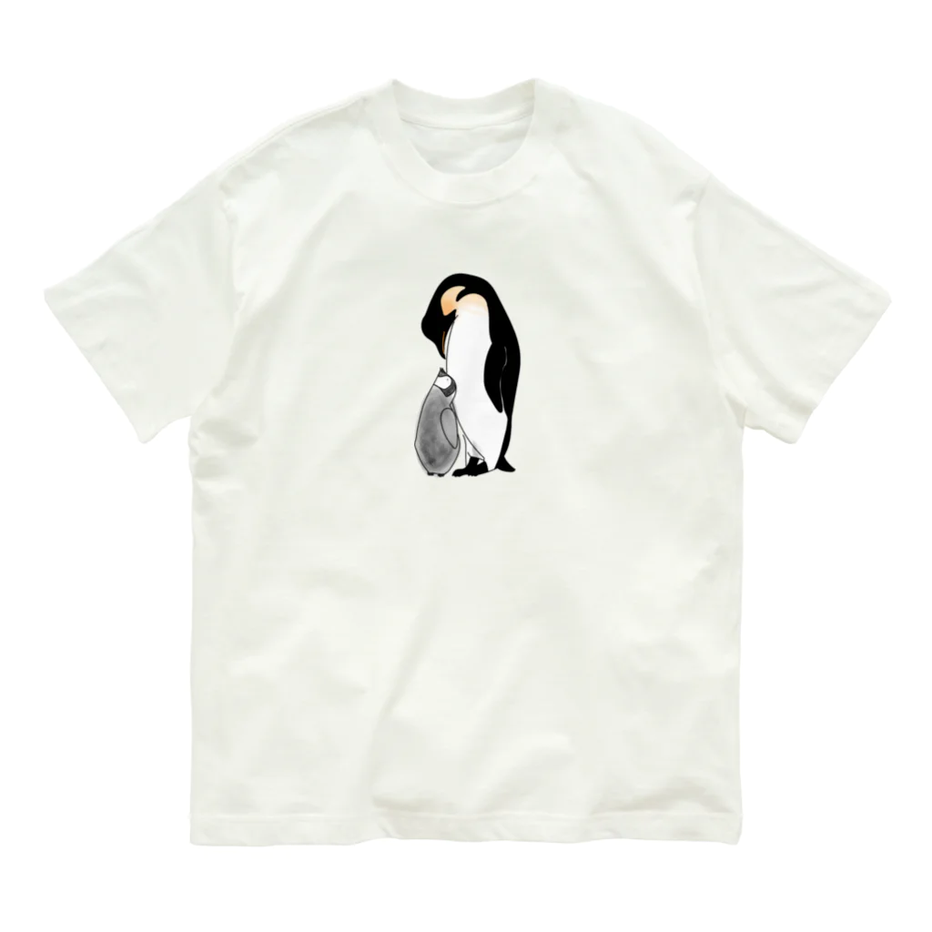 ぎょぎょまあとのペンギン親子🐧 オーガニックコットンTシャツ