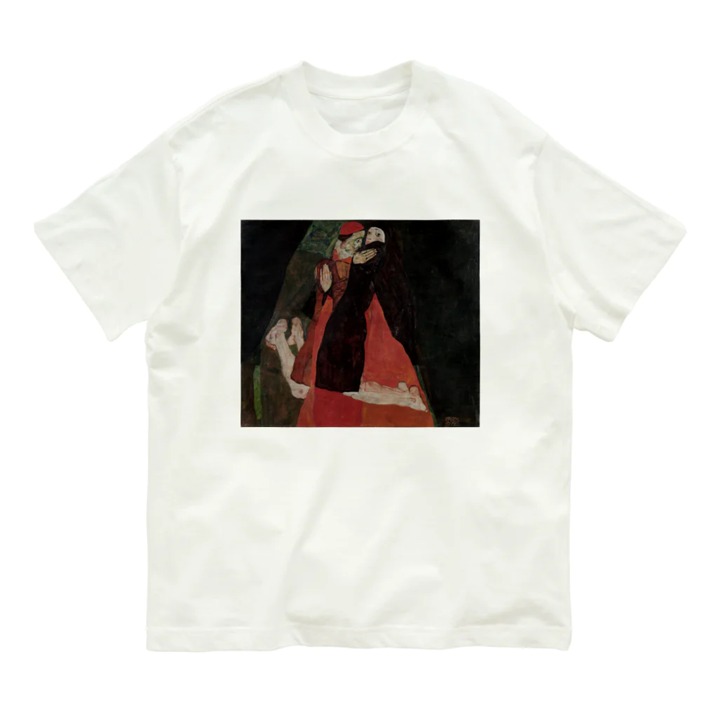 世界美術商店の枢機卿と尼僧(愛撫) / Cardinal and Nun (Caress) オーガニックコットンTシャツ