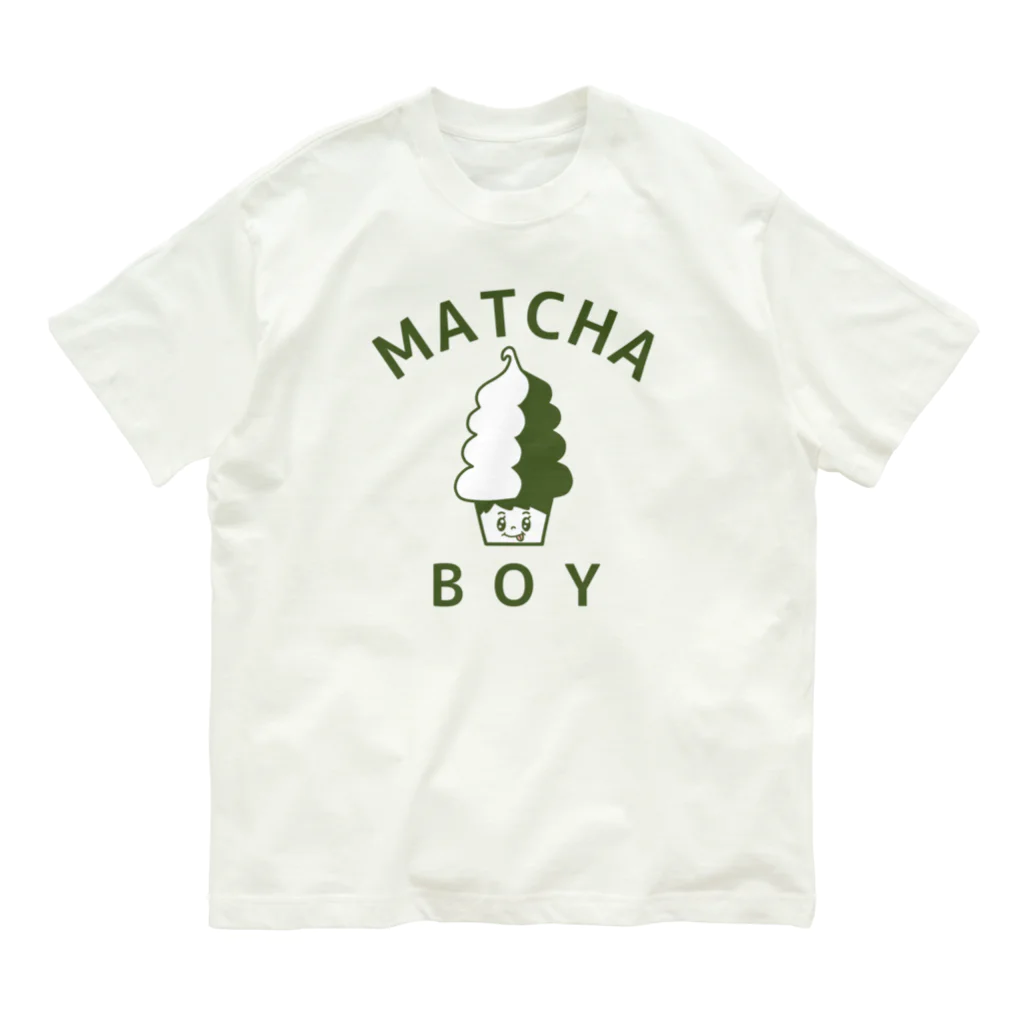 Mrs.Bean/ミセスビーンのMATCHA BOY Organic Cotton T-Shirt