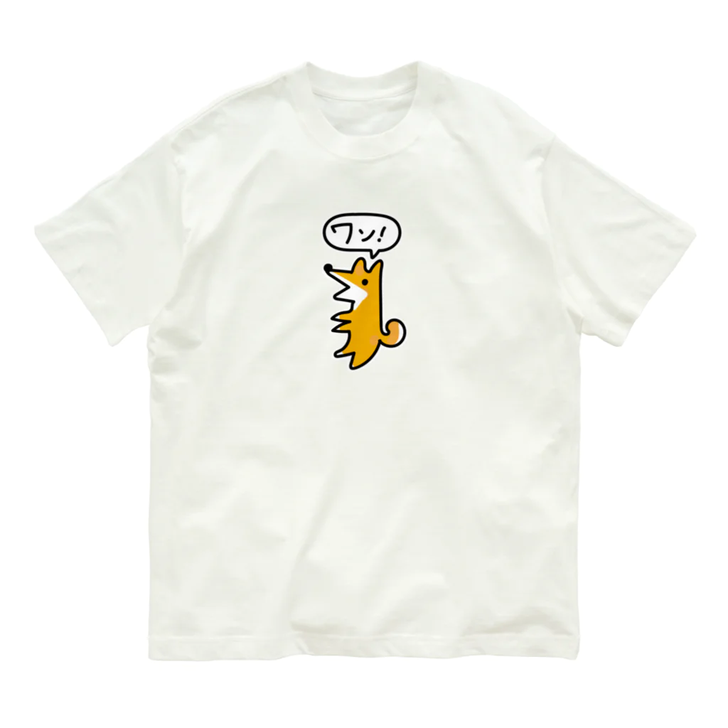 potpotのシバです オーガニックコットンTシャツ