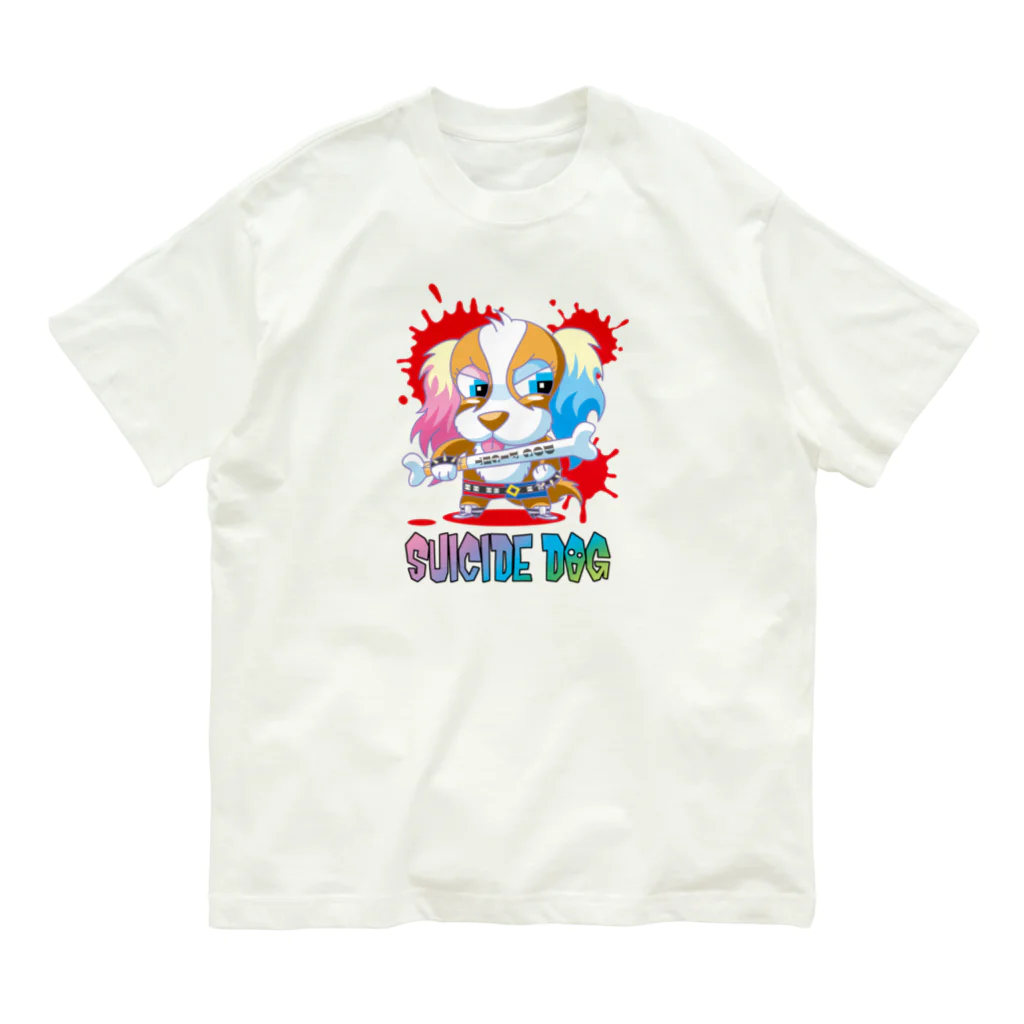 FRANK-ZAKKA2のスーサイド・ドッグ オーガニックコットンTシャツ