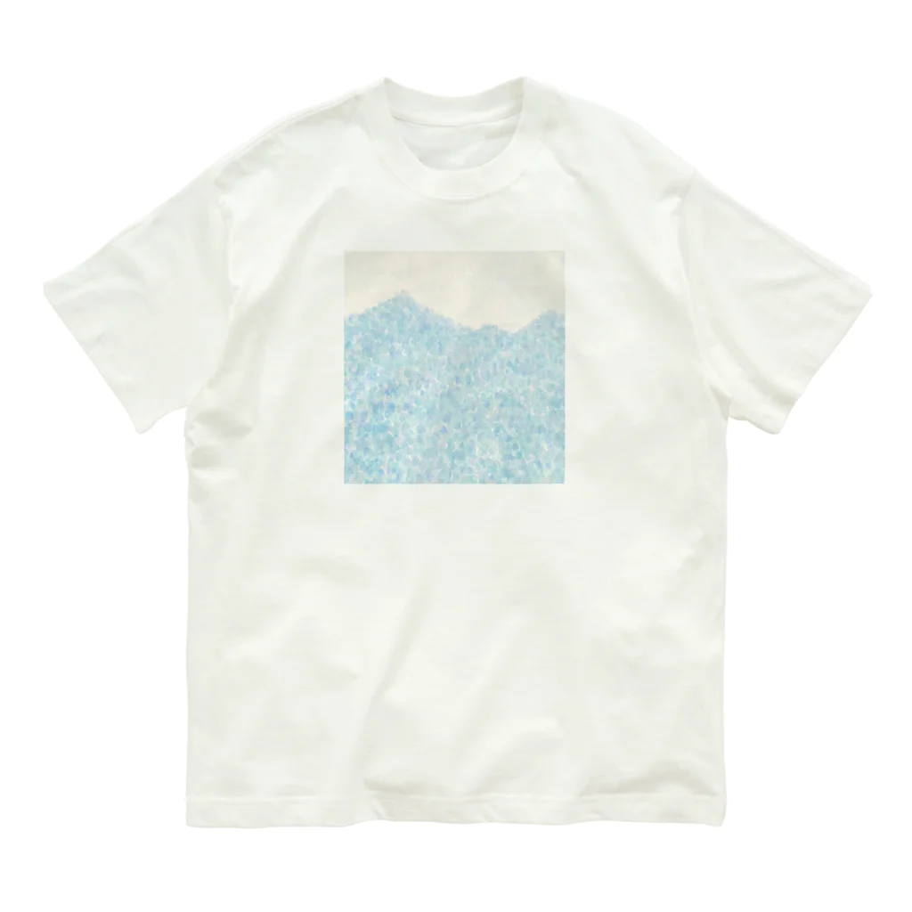 ニャームルクロッペの紫陽花のお山 オーガニックコットンTシャツ