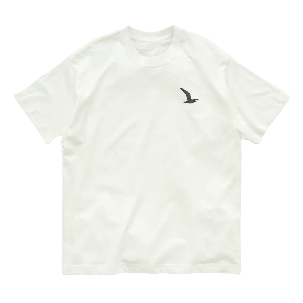 やちよ｜リアル鳥イラストのコアジサシさん オーガニックコットンTシャツ