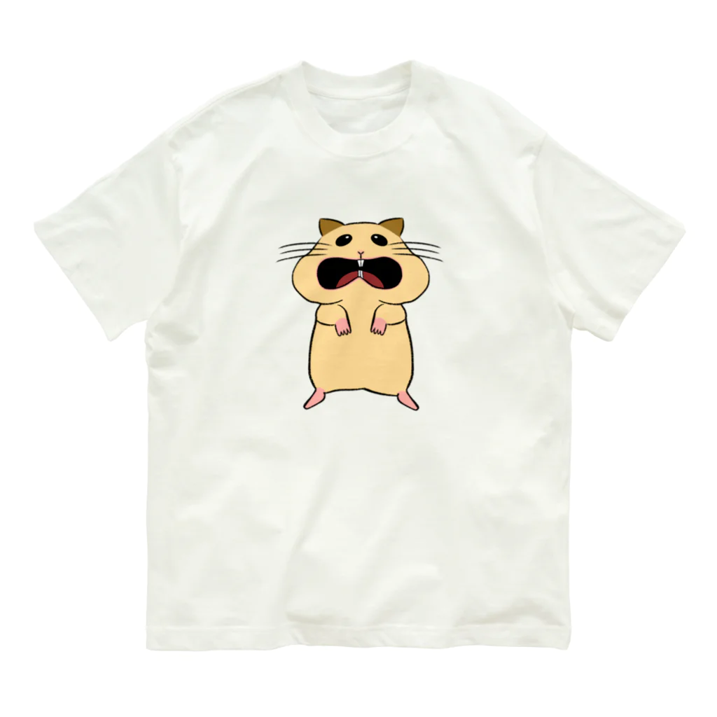 サブカルビジネスセンター尼崎のおおきなお口のハムちゃん🐹 オーガニックコットンTシャツ