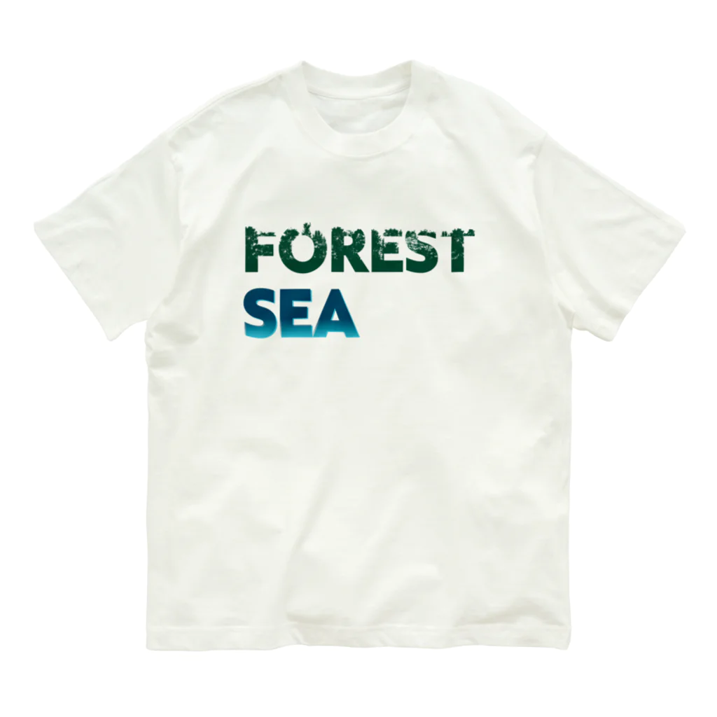 たんたんDESIGNの海を守るには森から Organic Cotton T-Shirt