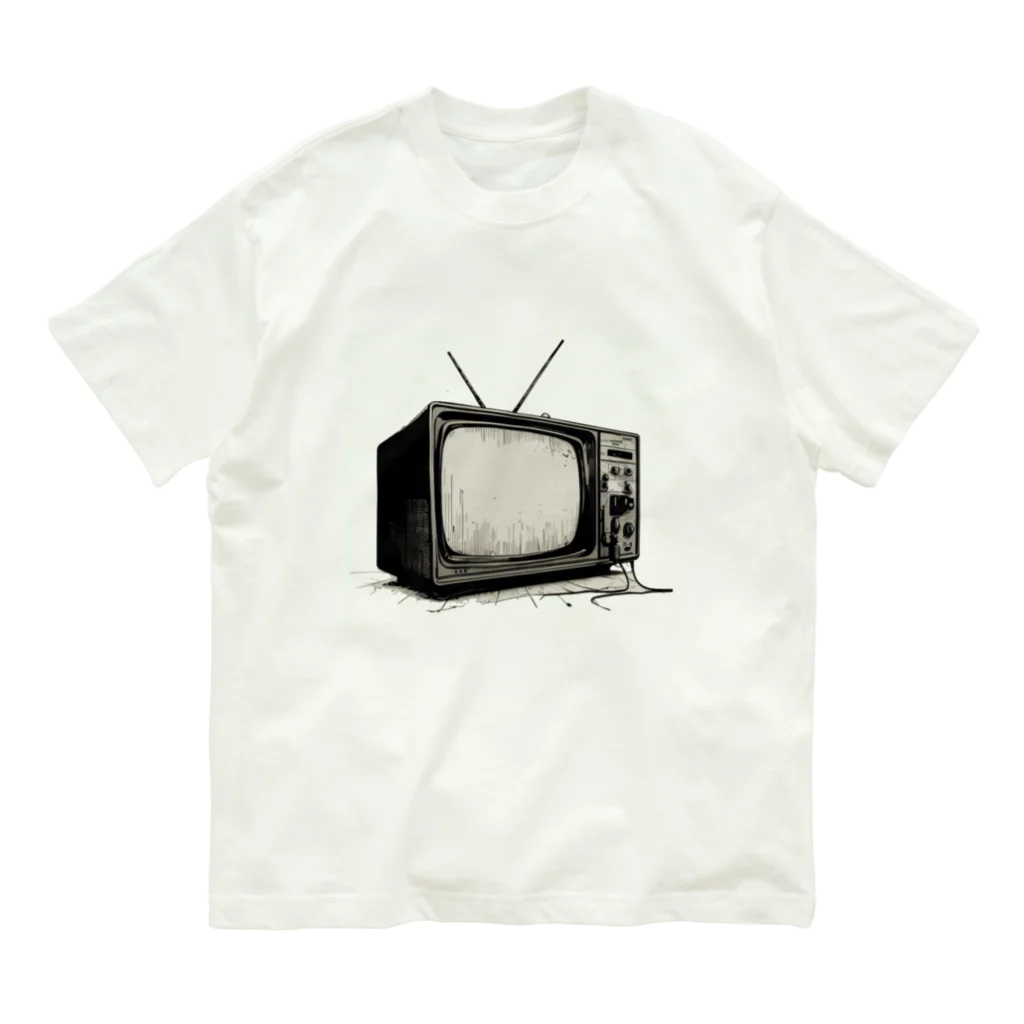 jamfish_goodiesの昭和テレビ オーガニックコットンTシャツ