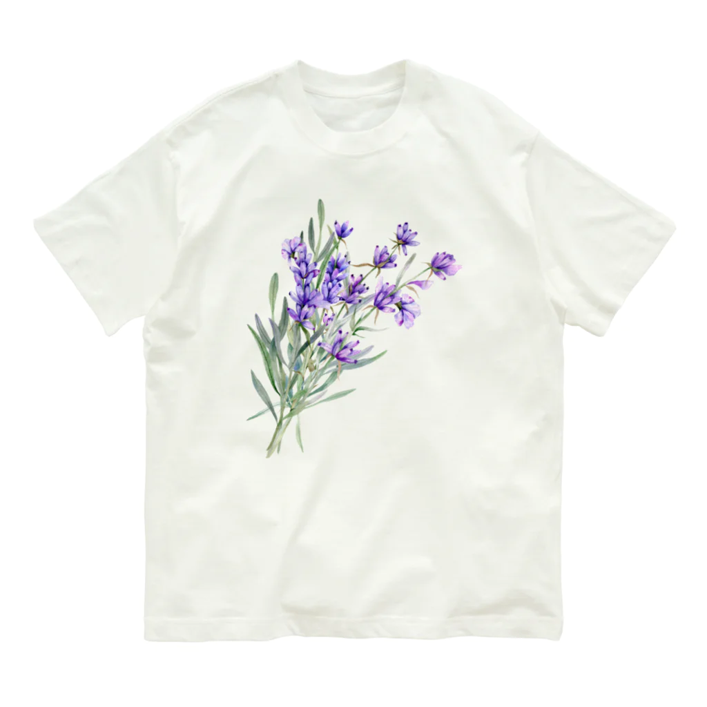 jamfish_goodiesのLAVENDER オーガニックコットンTシャツ