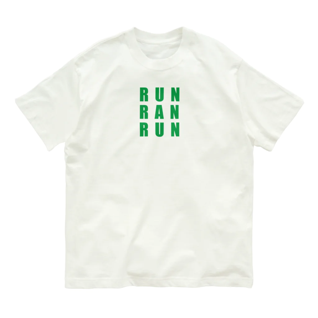 mahangのRUN RAN RUN オーガニックコットンTシャツ