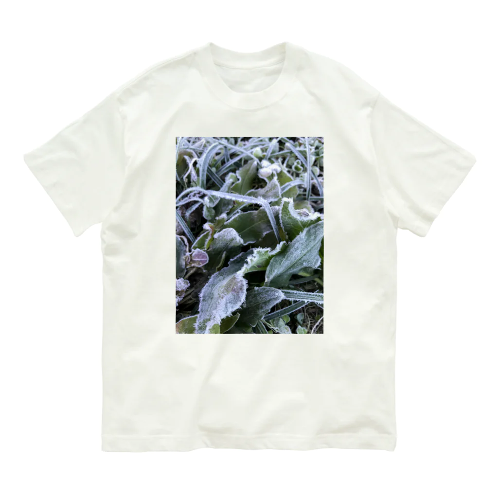 米農家の絵描きのもさもさ霜さん Organic Cotton T-Shirt