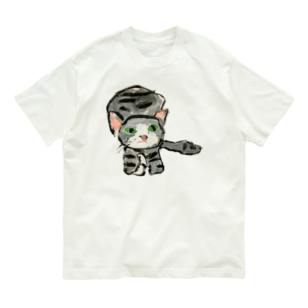 Konacchanの「やまにゃん」 オーガニックコットンTシャツ