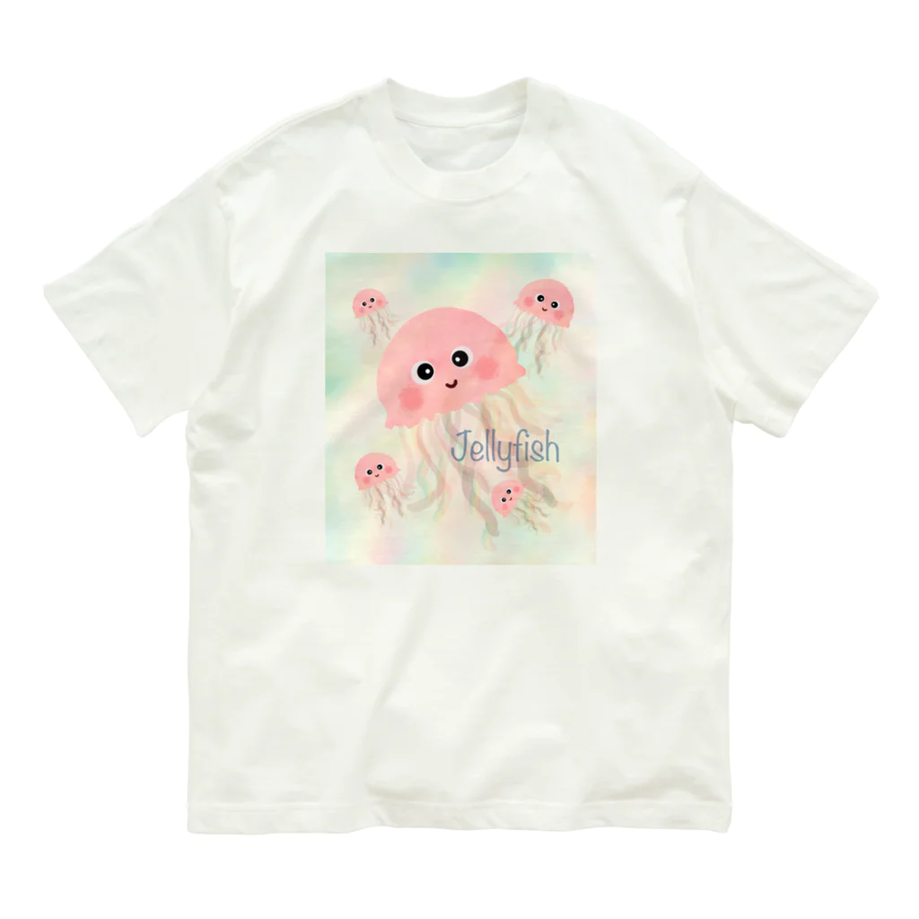 moonriver2020のふわふわクラゲちゃん オーガニックコットンTシャツ