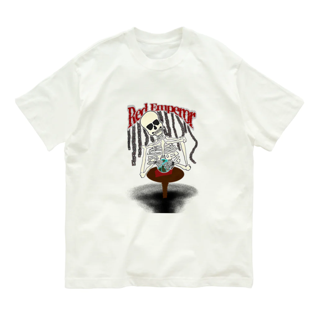 ろば〜との~架空のバンドT~ Red Emperor オーガニックコットンTシャツ